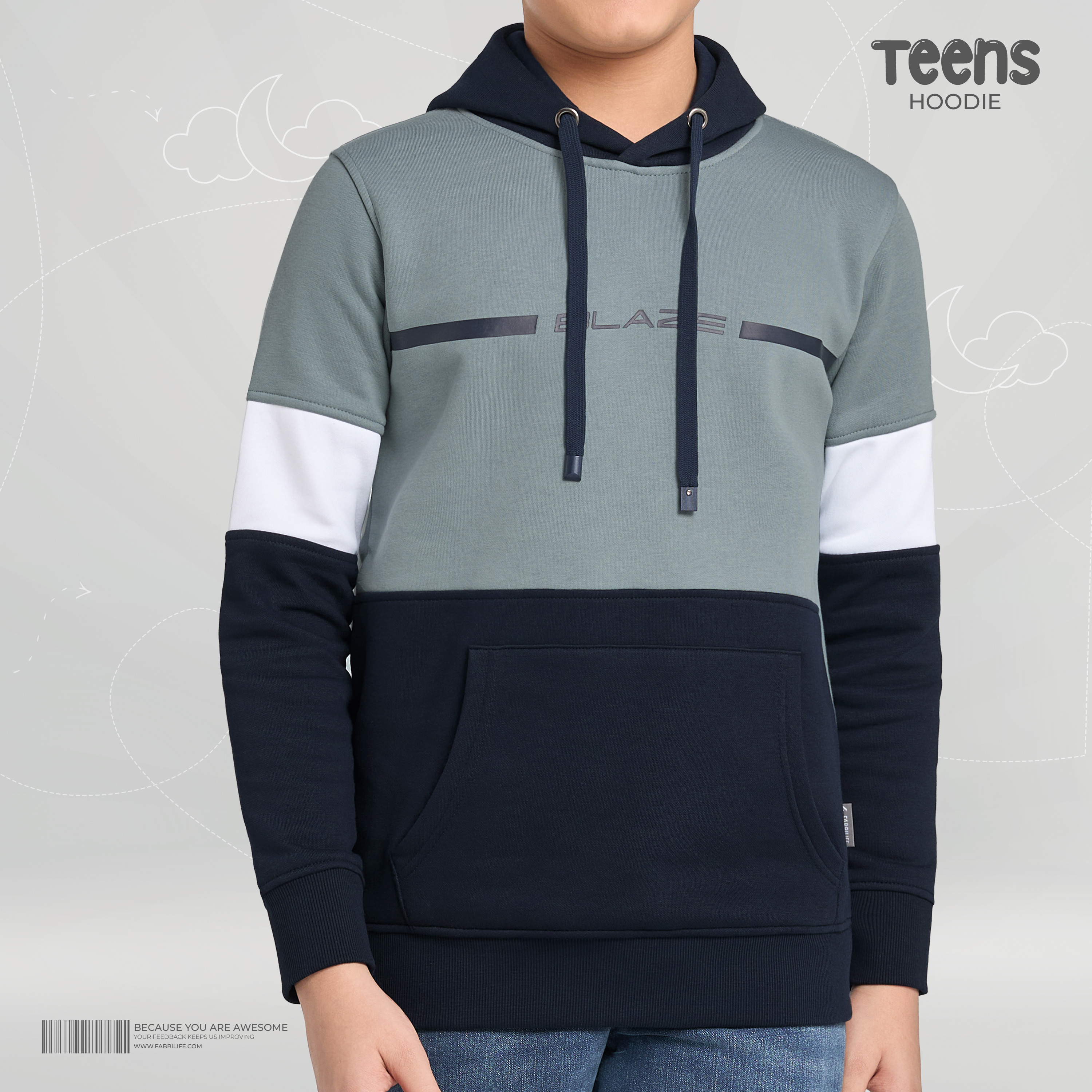 Teens Premium Hoodie - Blaze